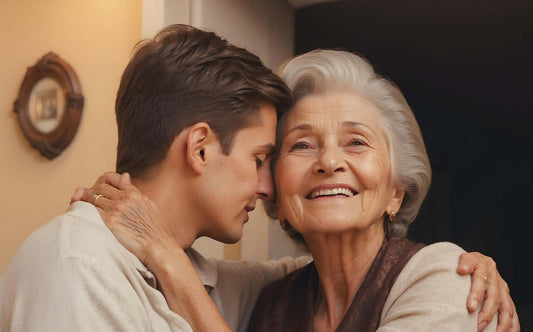 Nonna felice con il suo nipotino